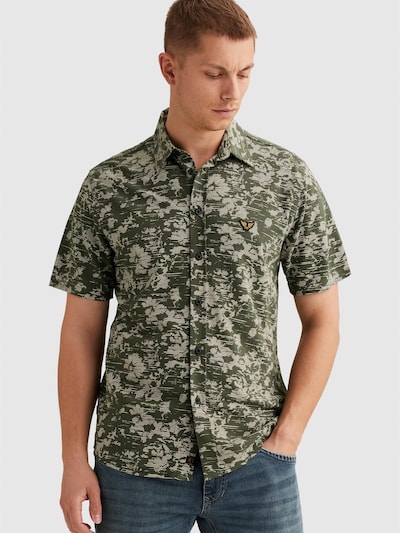 PME Legend Camisa 'Shirt in jersey piqué with allover print' en S en verde, Vista del producto