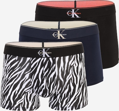 S dydžio Boxer trumpikės iš Calvin Klein Underwear, spalva – tamsiai mėlyna jūros spalva / juoda / balta, Prekių apžvalga