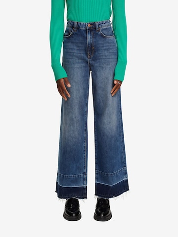 ESPRIT Wide leg Jeans in Blauw