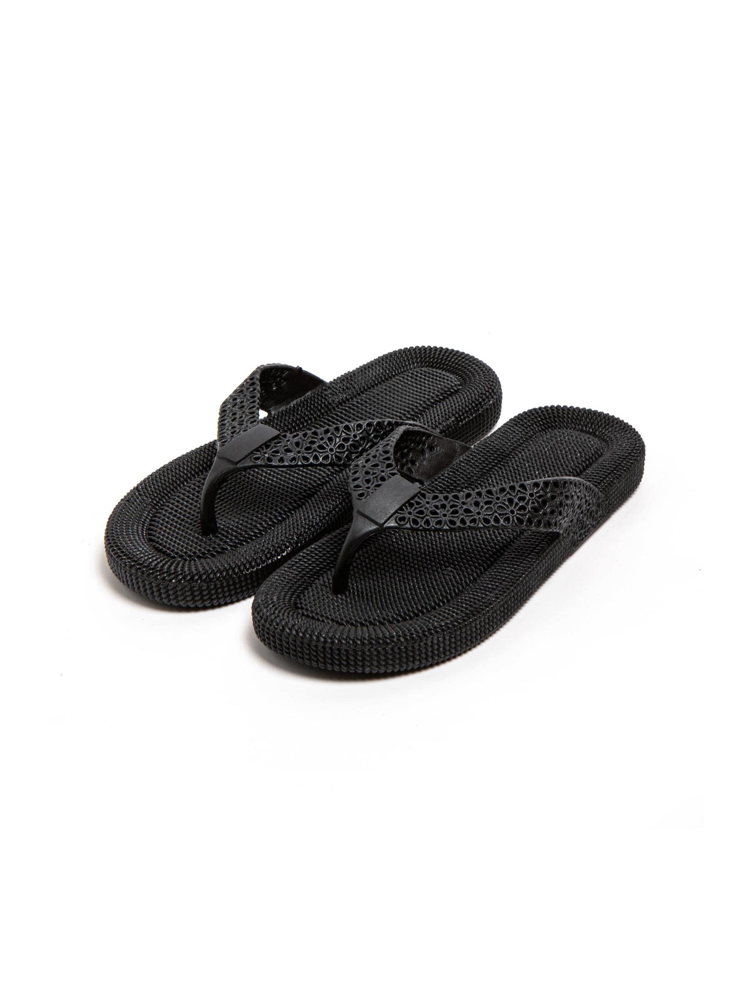 Brasileras T-Bar Sandals 'Flopee' in Black