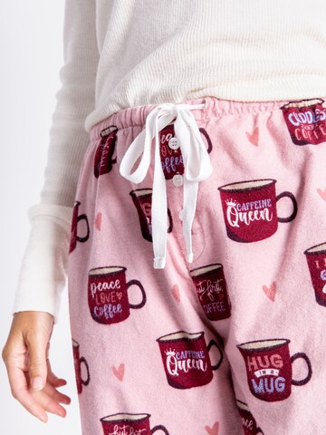 PJ Salvage Pyjamahose 'Flannels' in Pink