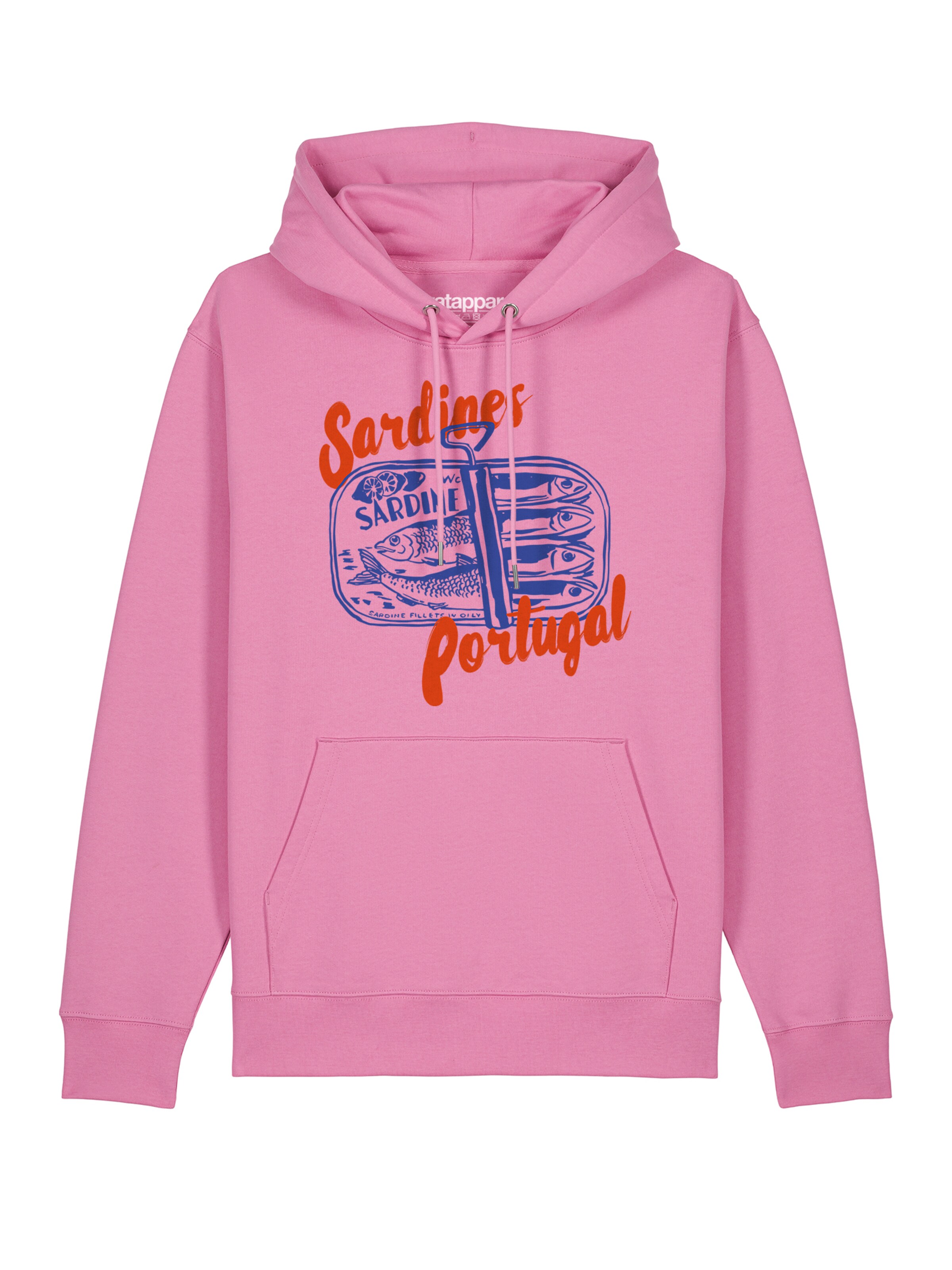 Sweat-shirt 'Sardines Portugal' Watapparel en rose : devant