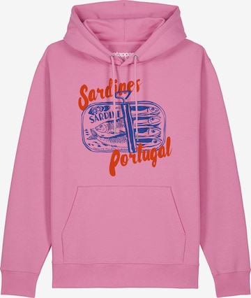 Sweat-shirt 'Sardines Portugal' Watapparel en rose : devant