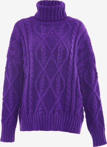 Pull-over MYMO en violet : devant