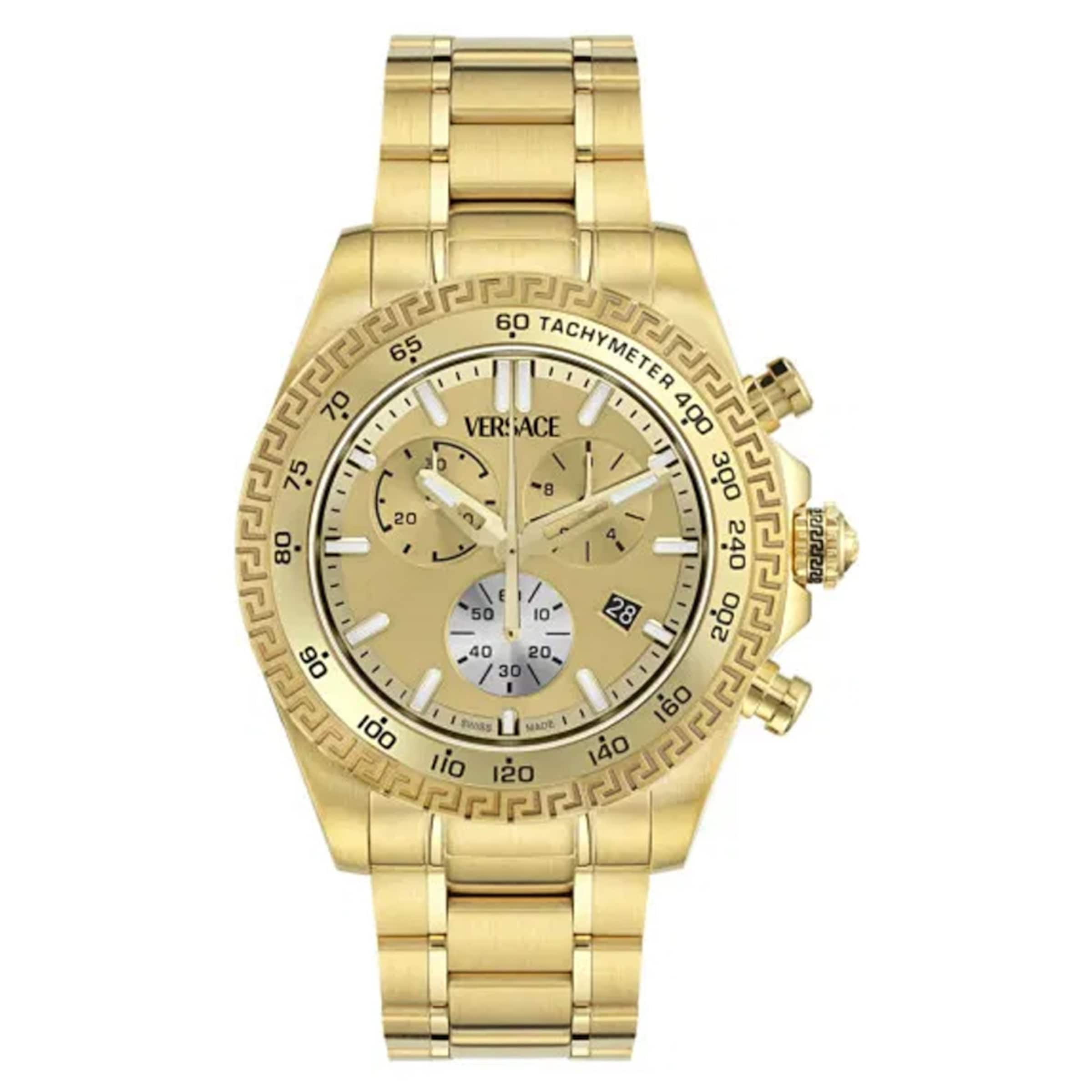 VERSACE Analog watch 'Chrono X' in Gold: front