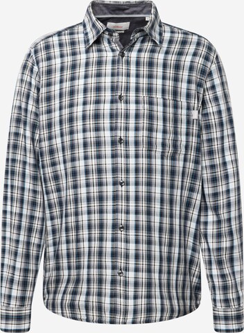 Coupe regular Chemise s.Oliver en bleu : devant