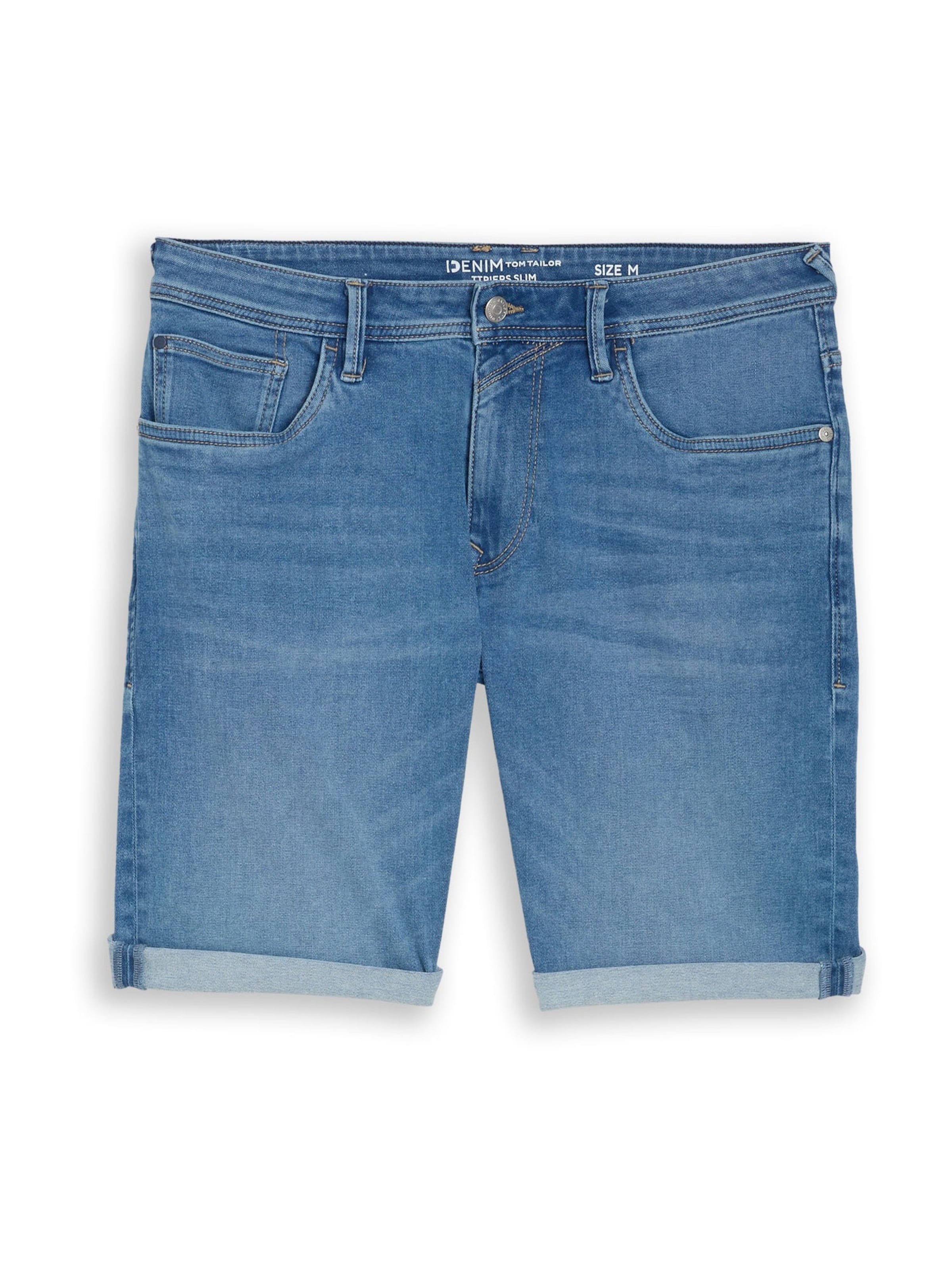 TOM TAILOR DENIM Liibuv Teksapüksid 'PIERS', värv sinine: eest vaates