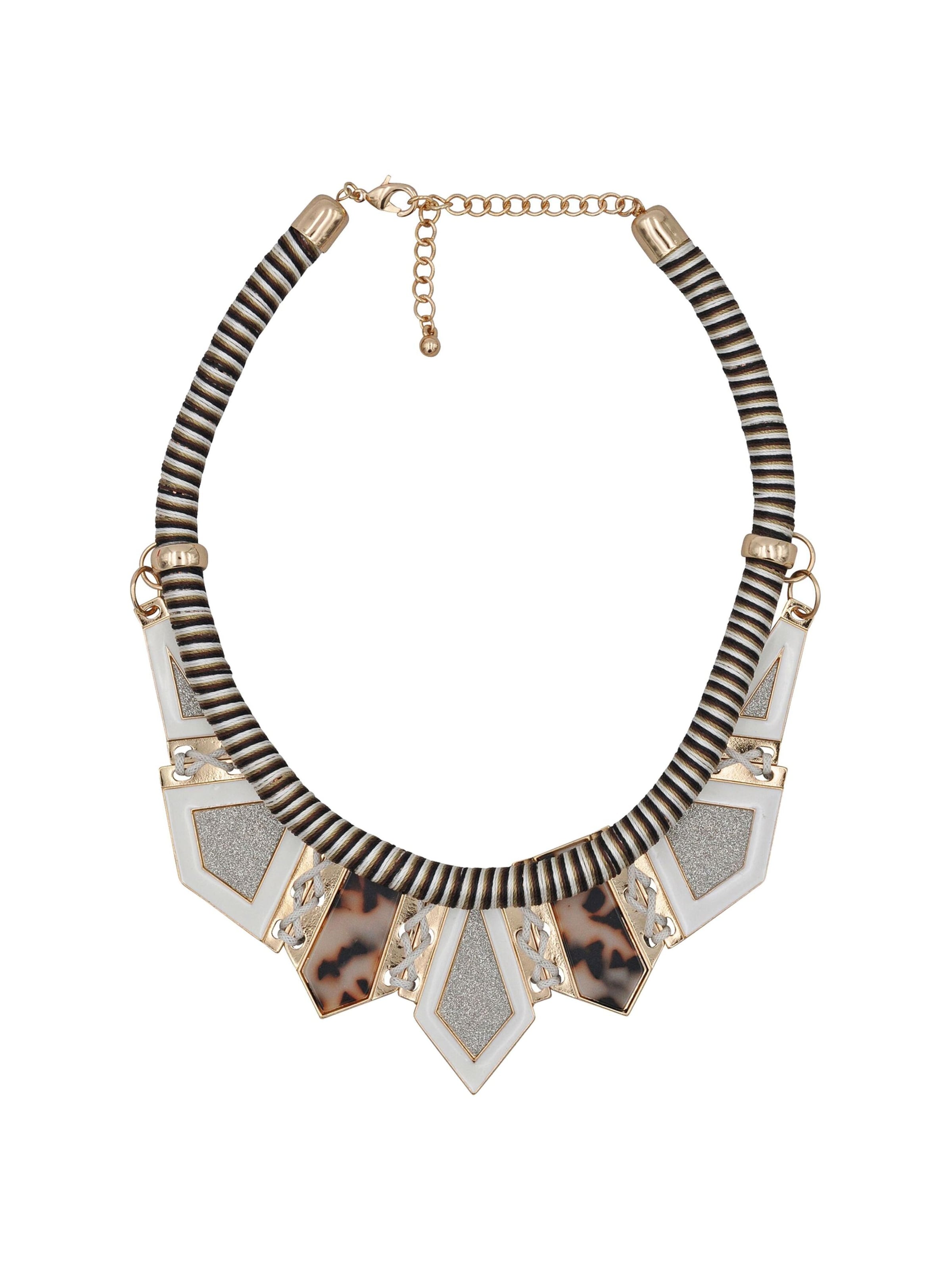 Steuer Chaîne en marron / or / noir / argent, Vue avec produit