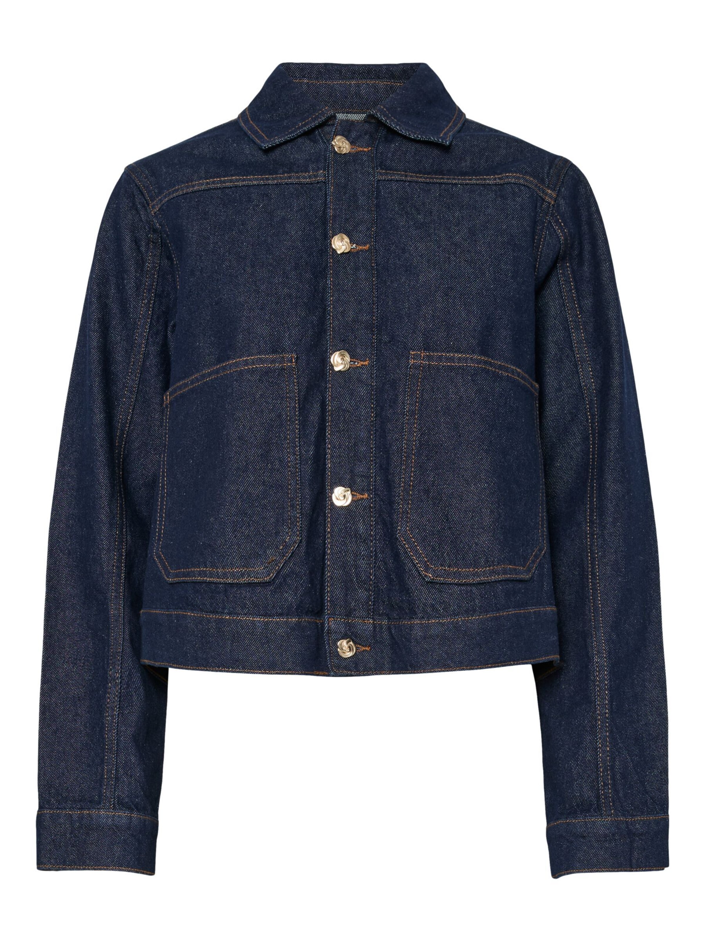 PIECES Overgangsjakke i blå: forside