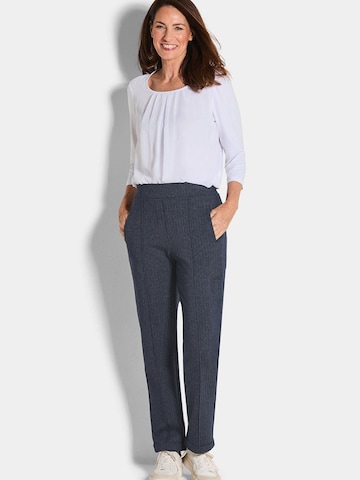 Regular Pantalon à plis 'Carla' Goldner en bleu
