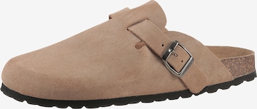 Man's World Clogs in Beige: Vorderseite