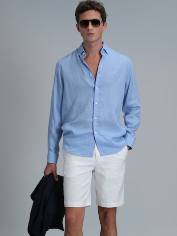 Chemise Lufian en bleu : devant