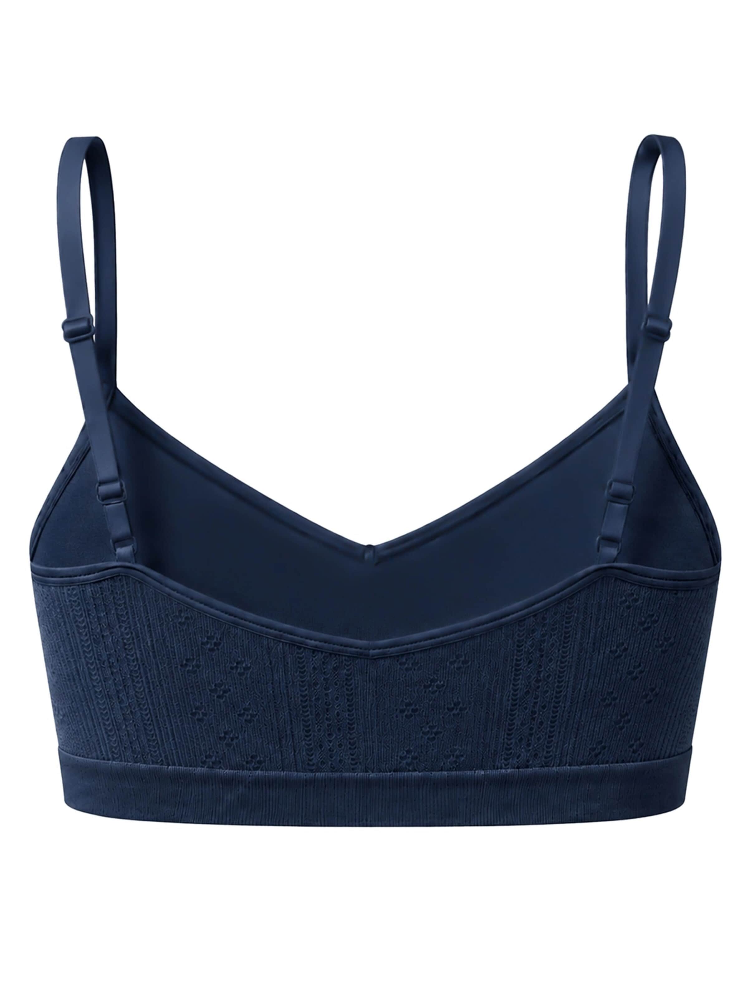 cfab Bustier BH 'Jacquard Bralette' in Blauw