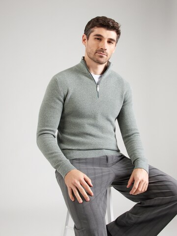 Pull-over 'SLHROSS' SELECTED en vert : devant