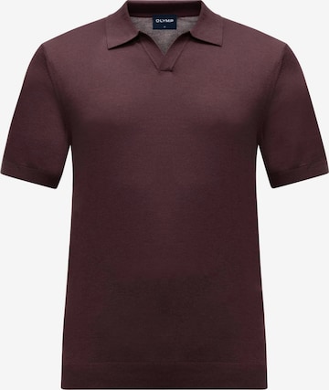 OLYMP - Camisa em castanho: frente