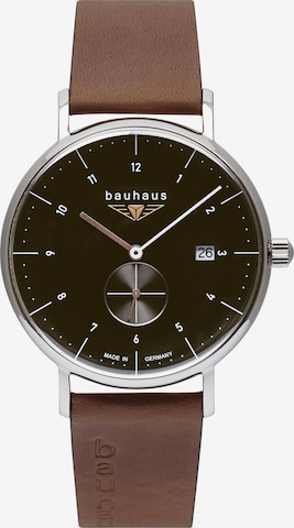 Bauhaus Uhr in Braun: predná strana