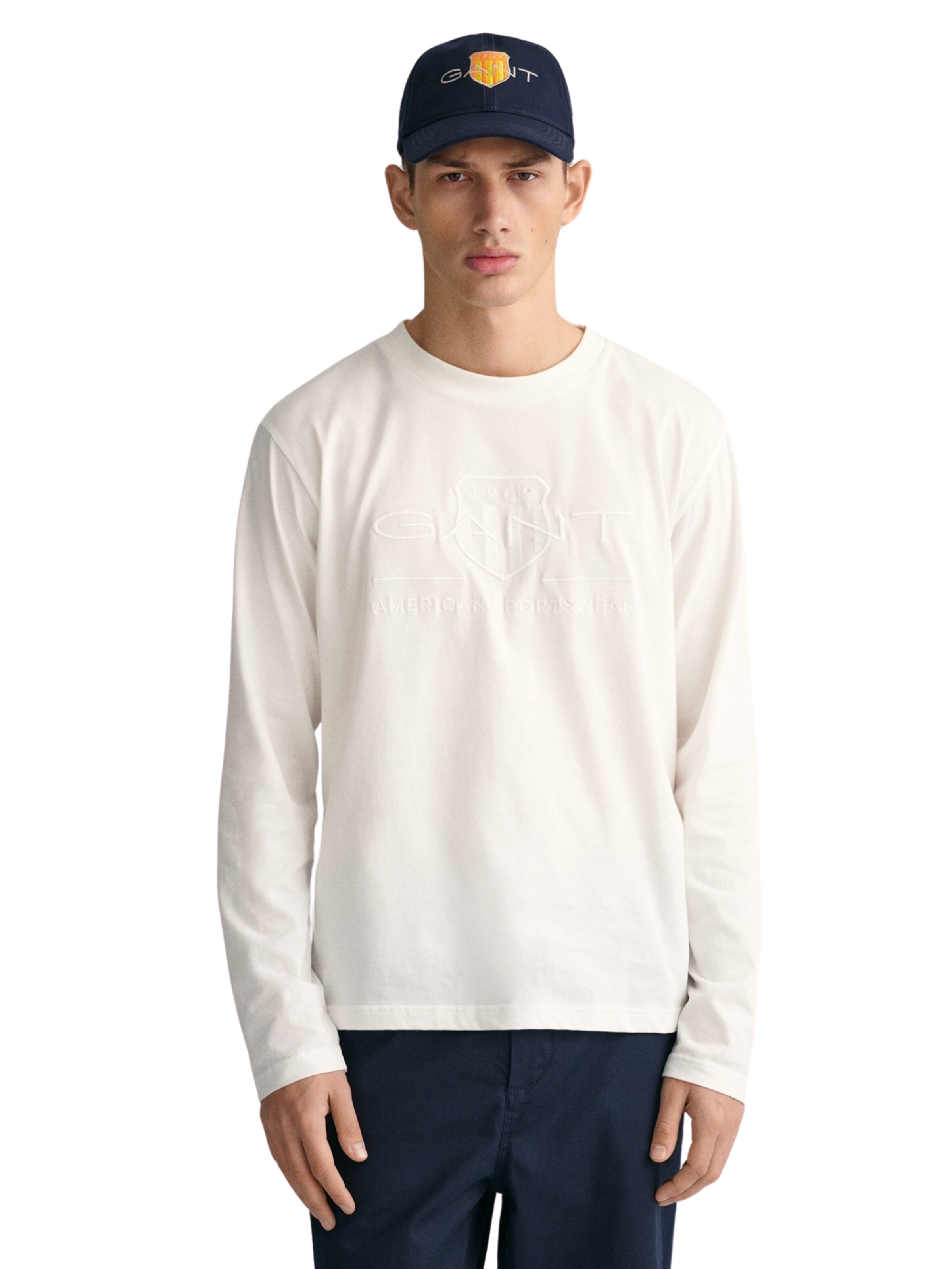 GANT Shirt in Beige: voorkant