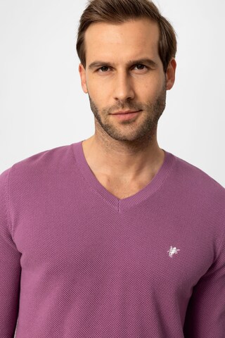 Pull-over 'Romario' DENIM CULTURE en violet