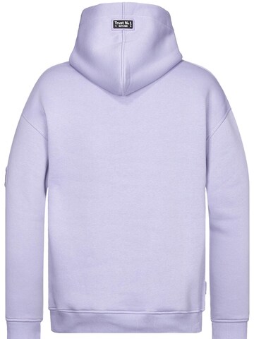Koyumi Sweatshirt 'Unisex Oversize Hoodie – 3-Faden Stoff, innen angeraut , Suheyla Love it' in Purple