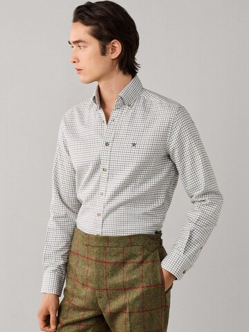 Hackett London Regular fit Button Up Shirt in Green