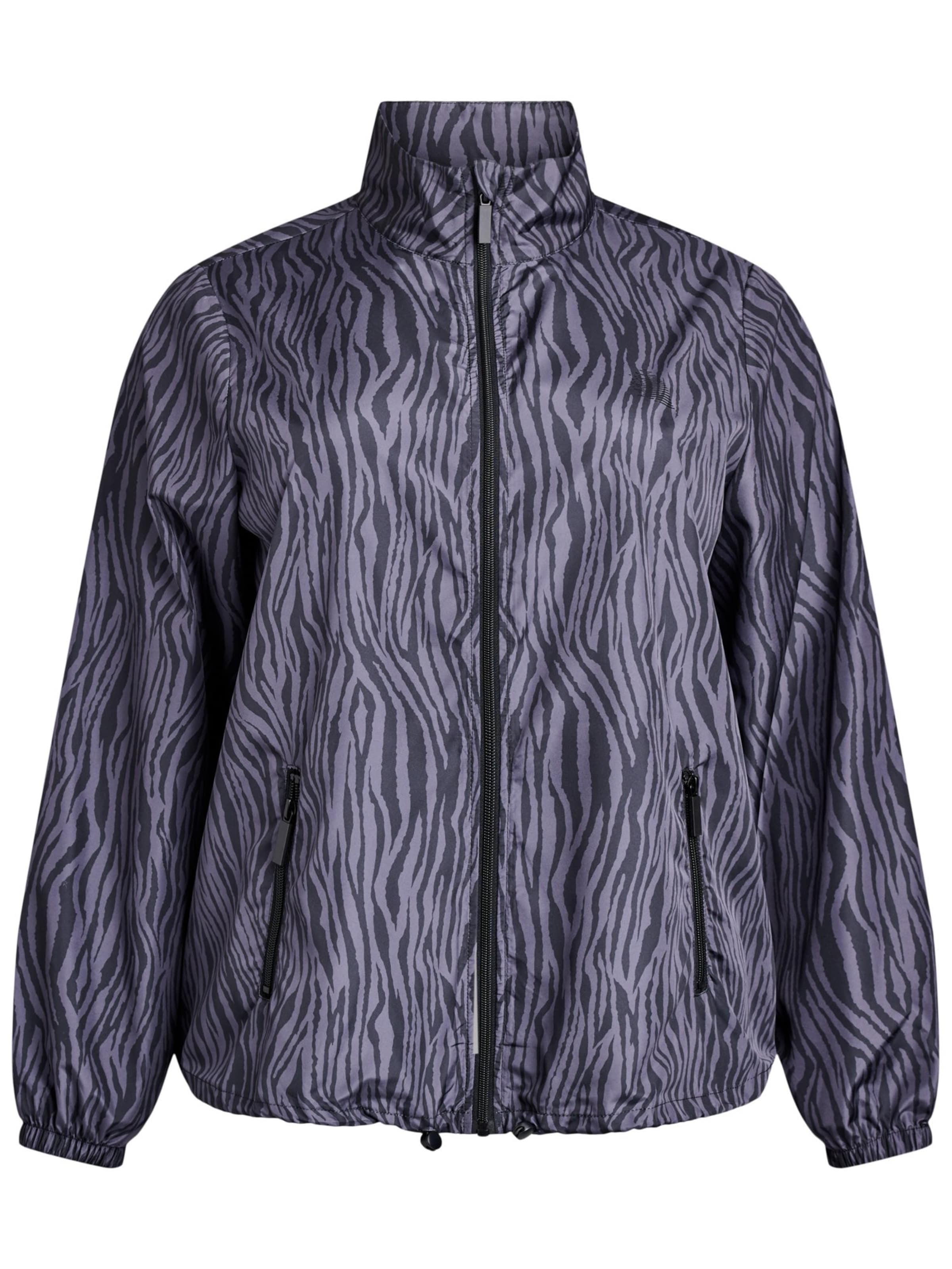 Active by Zizzi Sportjas in Grijs: voorkant