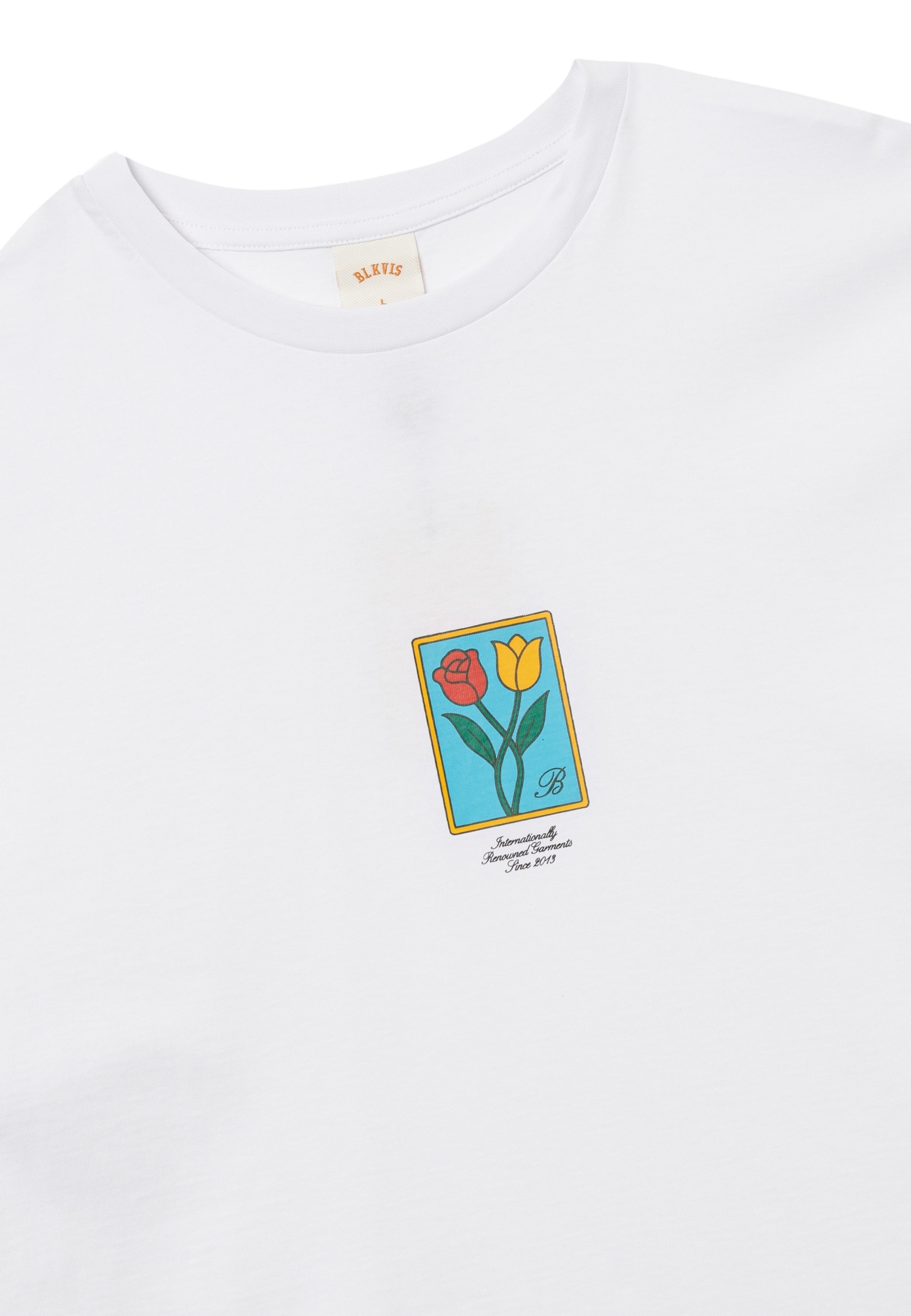 BLKVIS Shirt 'Flower' in White