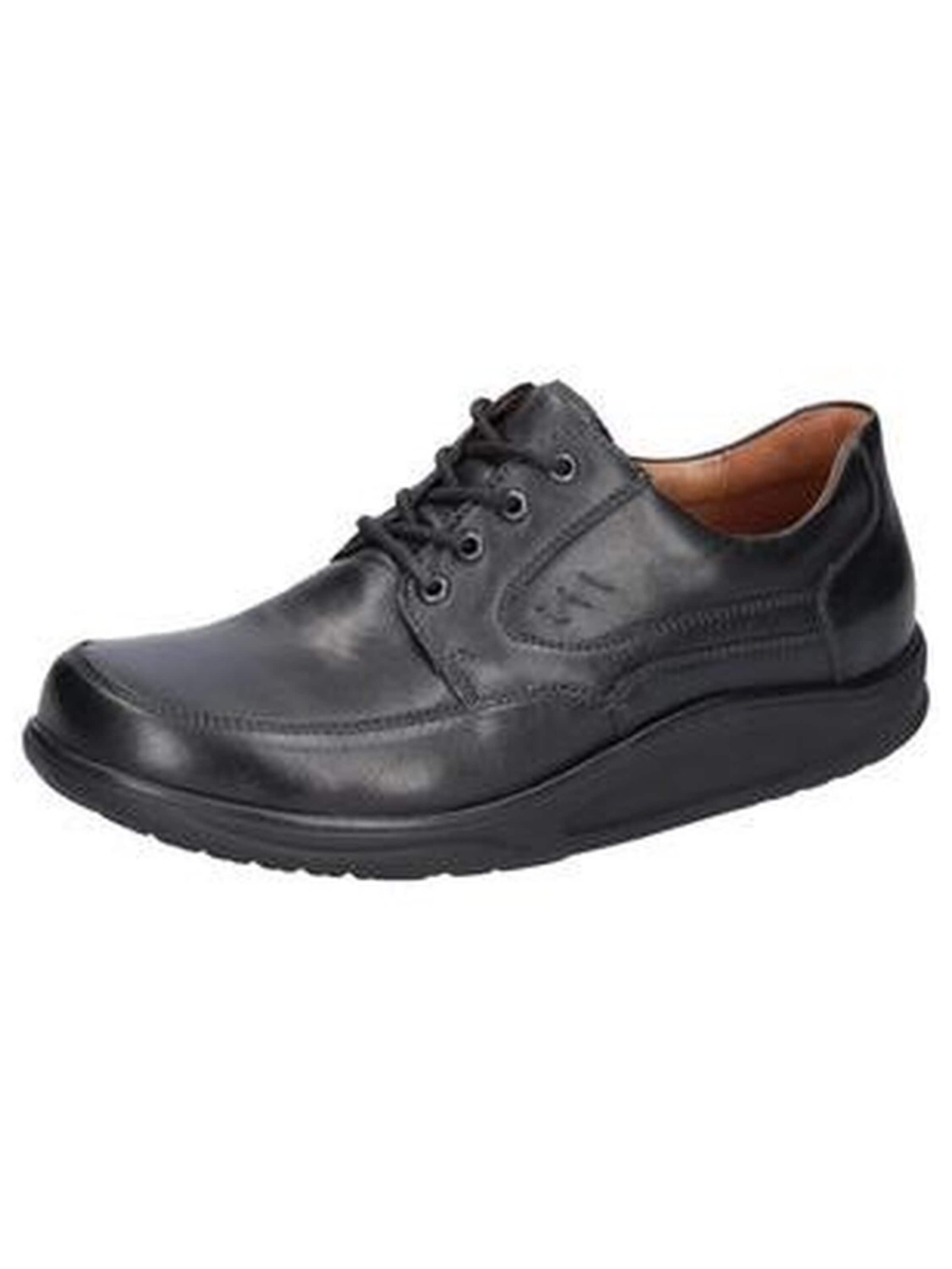 Scarpa stringata 'Schnürschuh Herren 482007-174-001 Echtleder in schwarz' di WALDLÄUFER in nero: frontale