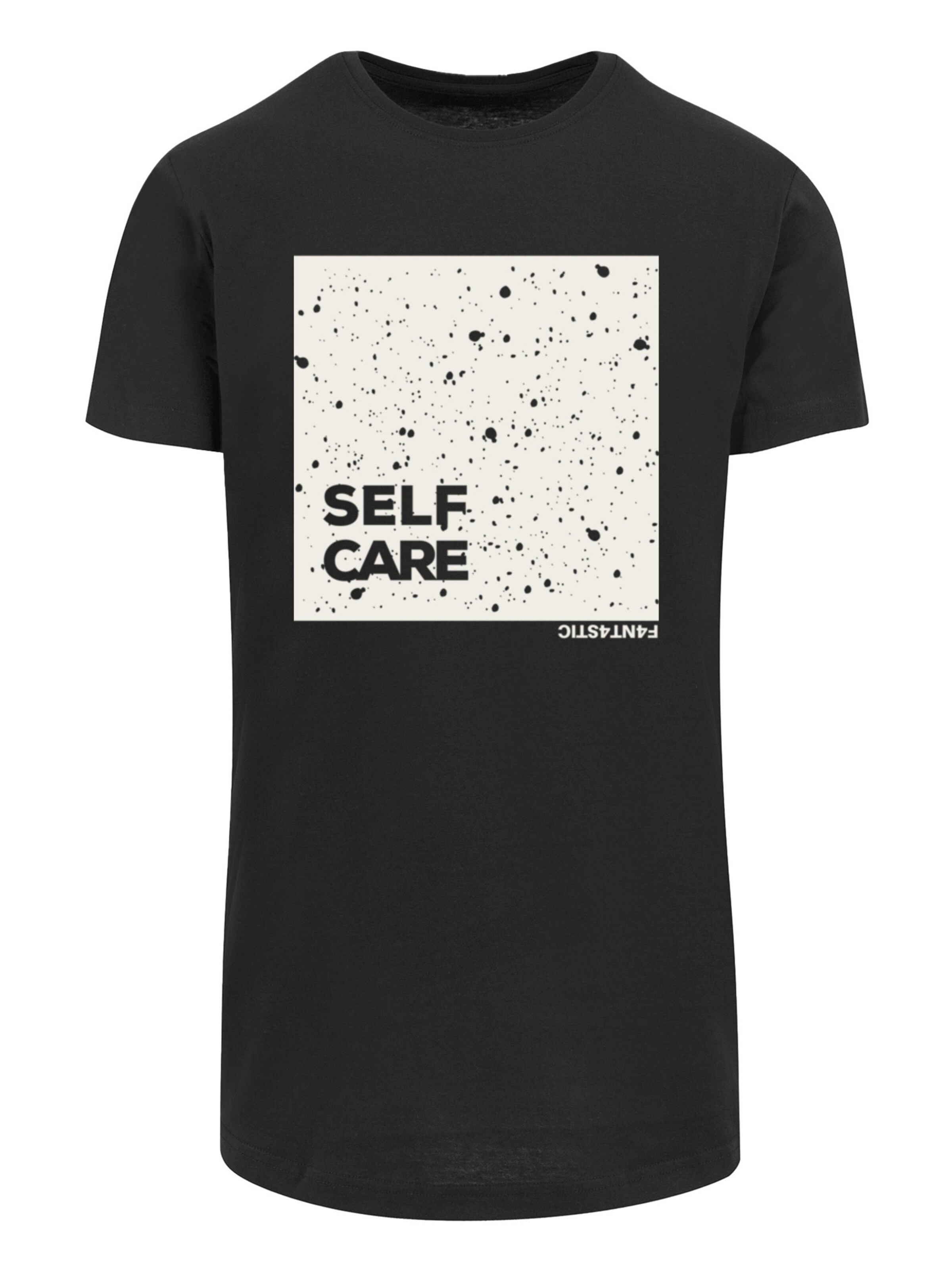 F4NT4STIC Shirt 'SELF CARE' in Black: front