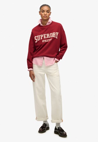 Superdry Sweatshirt 'Athletic Essentials' in Rood