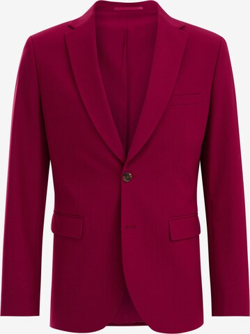 Coupe slim Veste de costume WE Fashion en rouge : devant