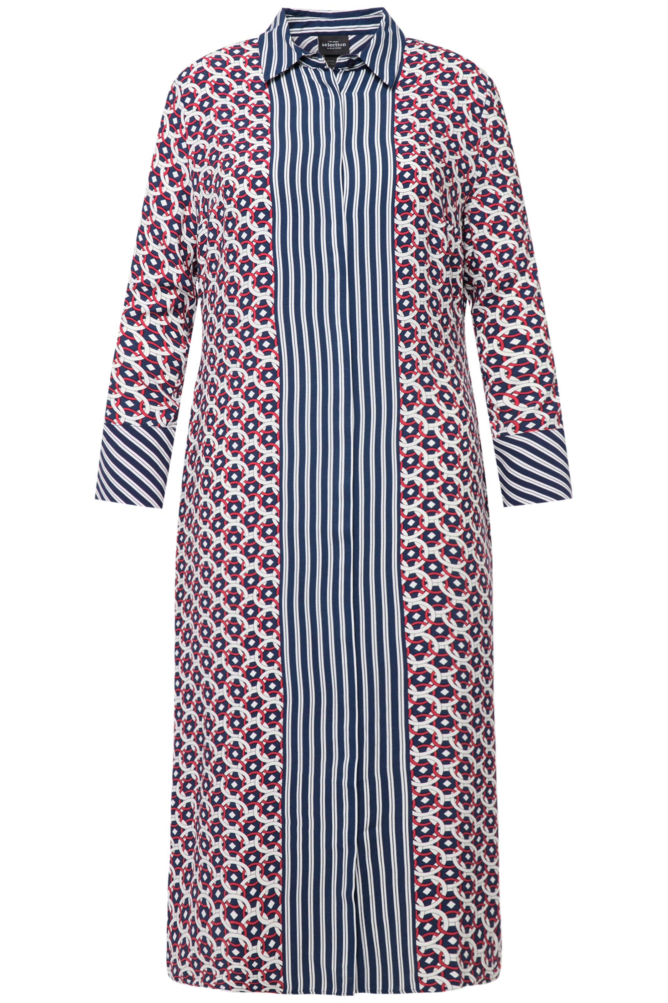 Ulla Popken Shirt dress in Blue: front