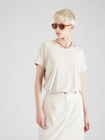 T-shirt 'Fenya' MSCH COPENHAGEN en beige : devant