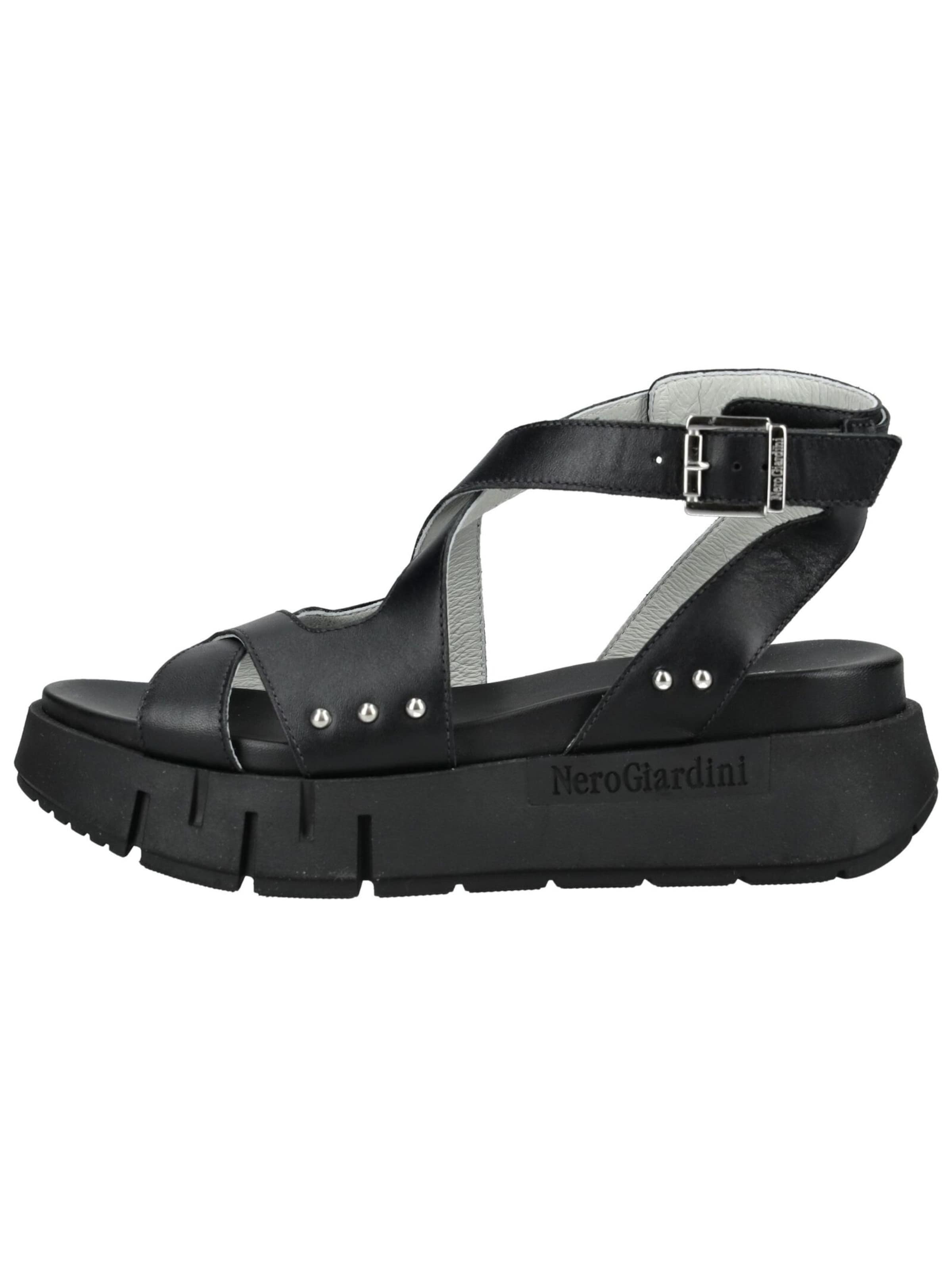Sandales à lanières Nero Giardini en noir