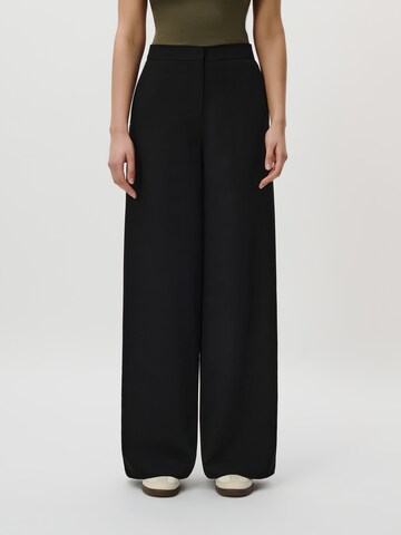 Wide leg Pantaloni 'Therese Tall' de la LeGer by Lena Gercke pe negru: față