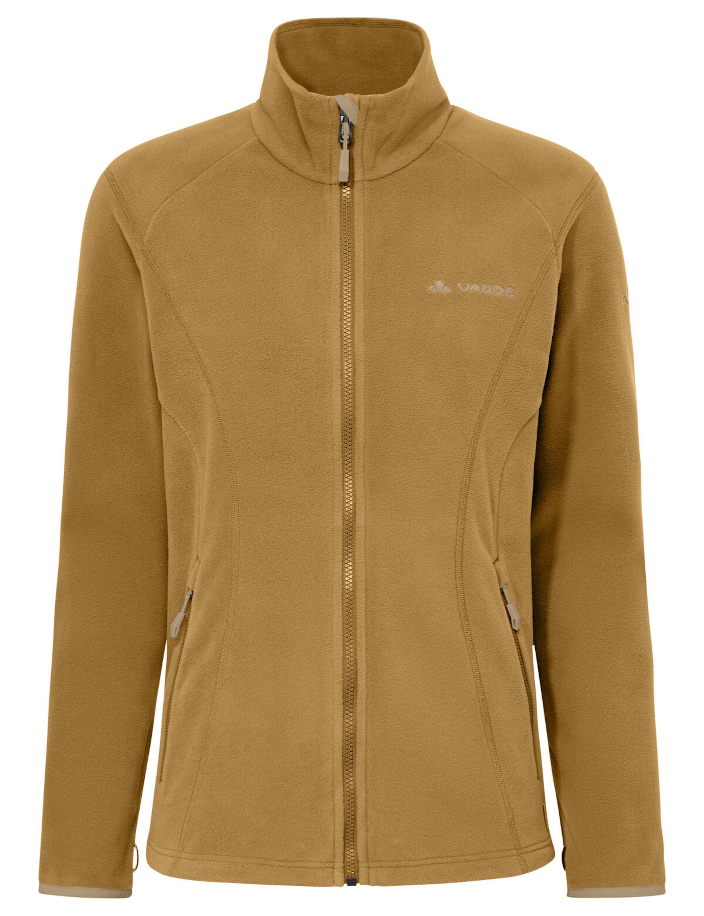 VAUDE Athletic fleece jacket 'Rosemoor II' in Brown: front