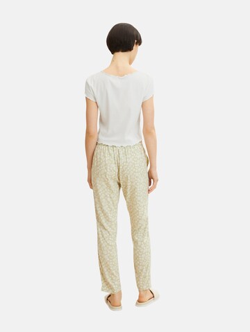 TOM TAILOR Loose fit Pants in Green