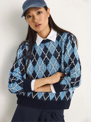 Bianco Lucci Pullover in Blau