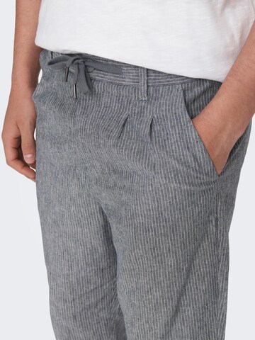 Only & Sons Regular Trousers 'Linus' in Blue