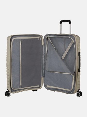 Trolley 'FLYTWIST SPINNER 67/24 TSA EXP' di American Tourister in beige