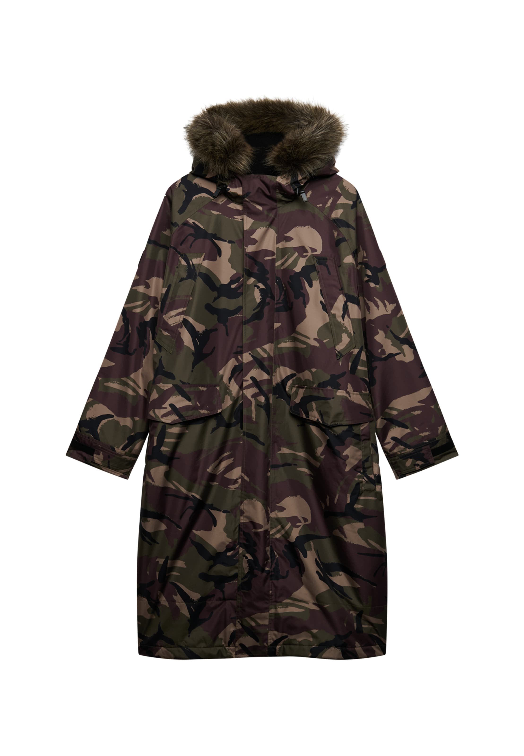Manteau fonctionnel 'Everest' Superdry & Co en vert : devant