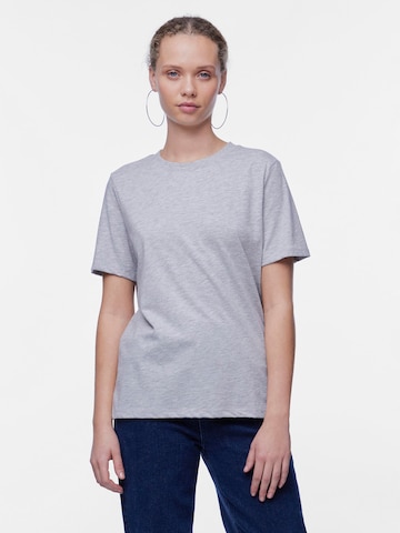PIECES Shirt 'RIA' in Grey: front