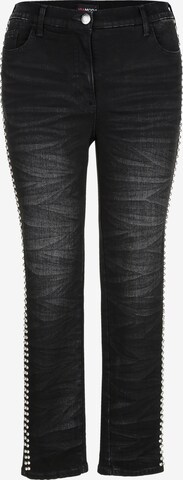 MIAMODA Slim fit Jeans in Black: front