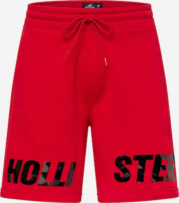 HOLLISTER Regular Pants in Red ABOUT YOU