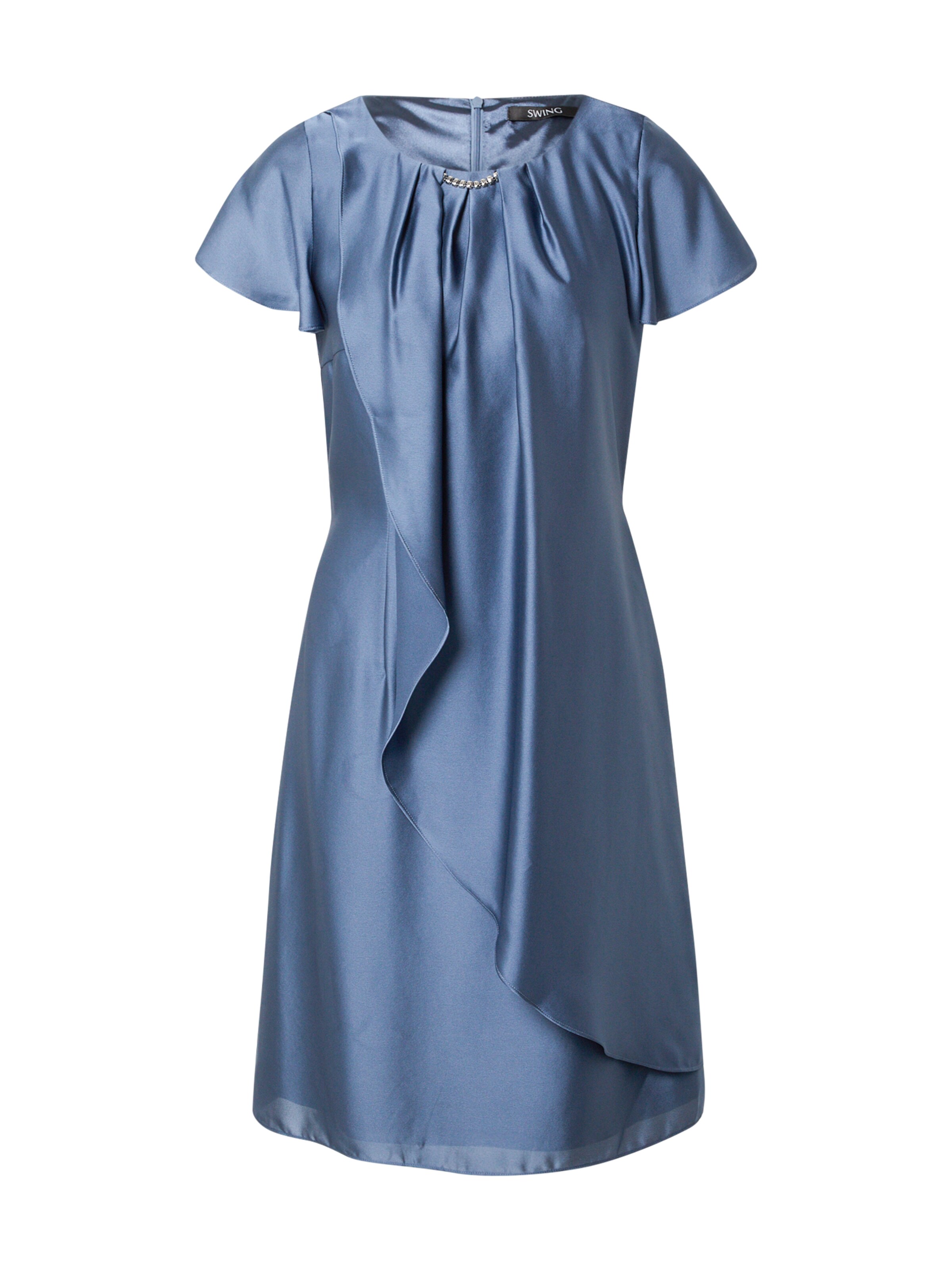 SWING Cocktailjurk in de kleur Duifblauw, Productweergave