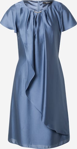 Robe de cocktail SWING en bleu : devant