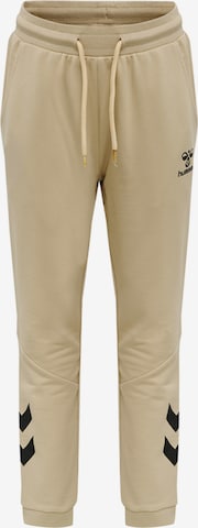 Hummel Tapered Sportbroek 'Nuette' in Beige: voorkant