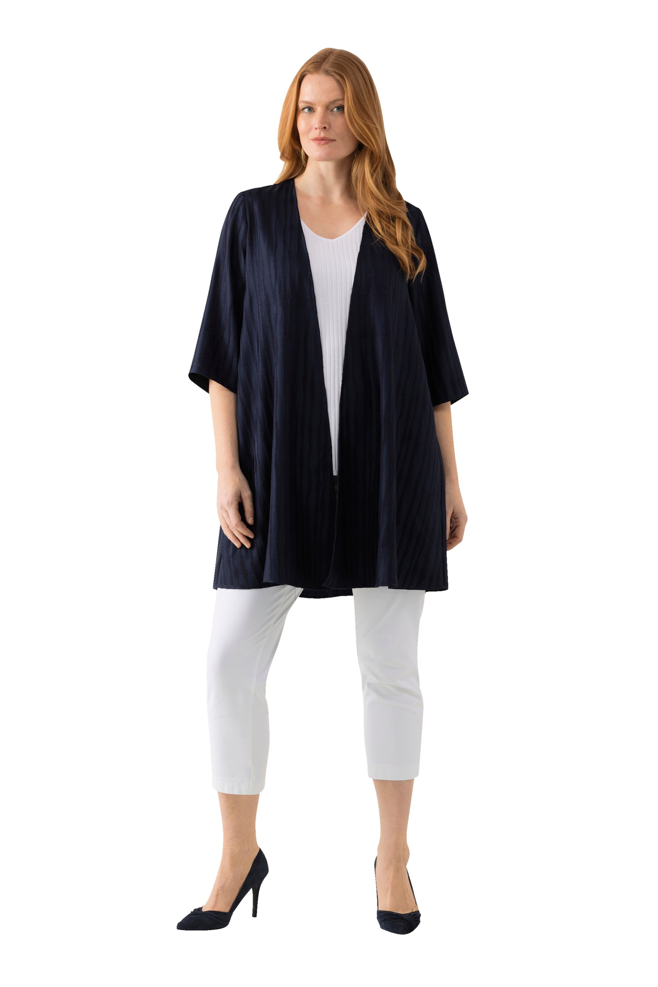 Ulla Popken Übergangsjacke in Blau