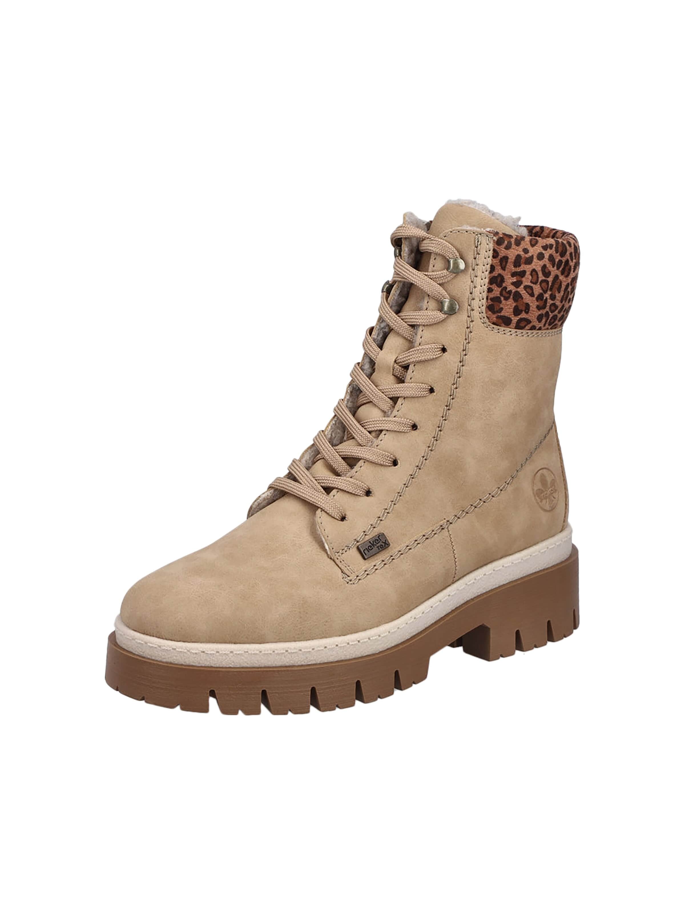 Rieker Schnürstiefelette in Beige: Vorderseite