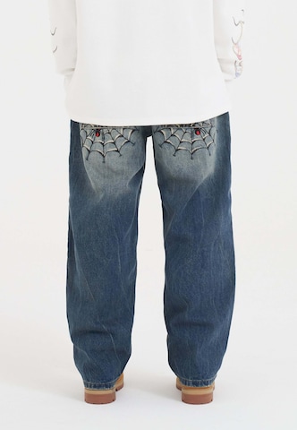 zils Ed Hardy Vaļīgs piegriezums Džinsi 'Black Widow'