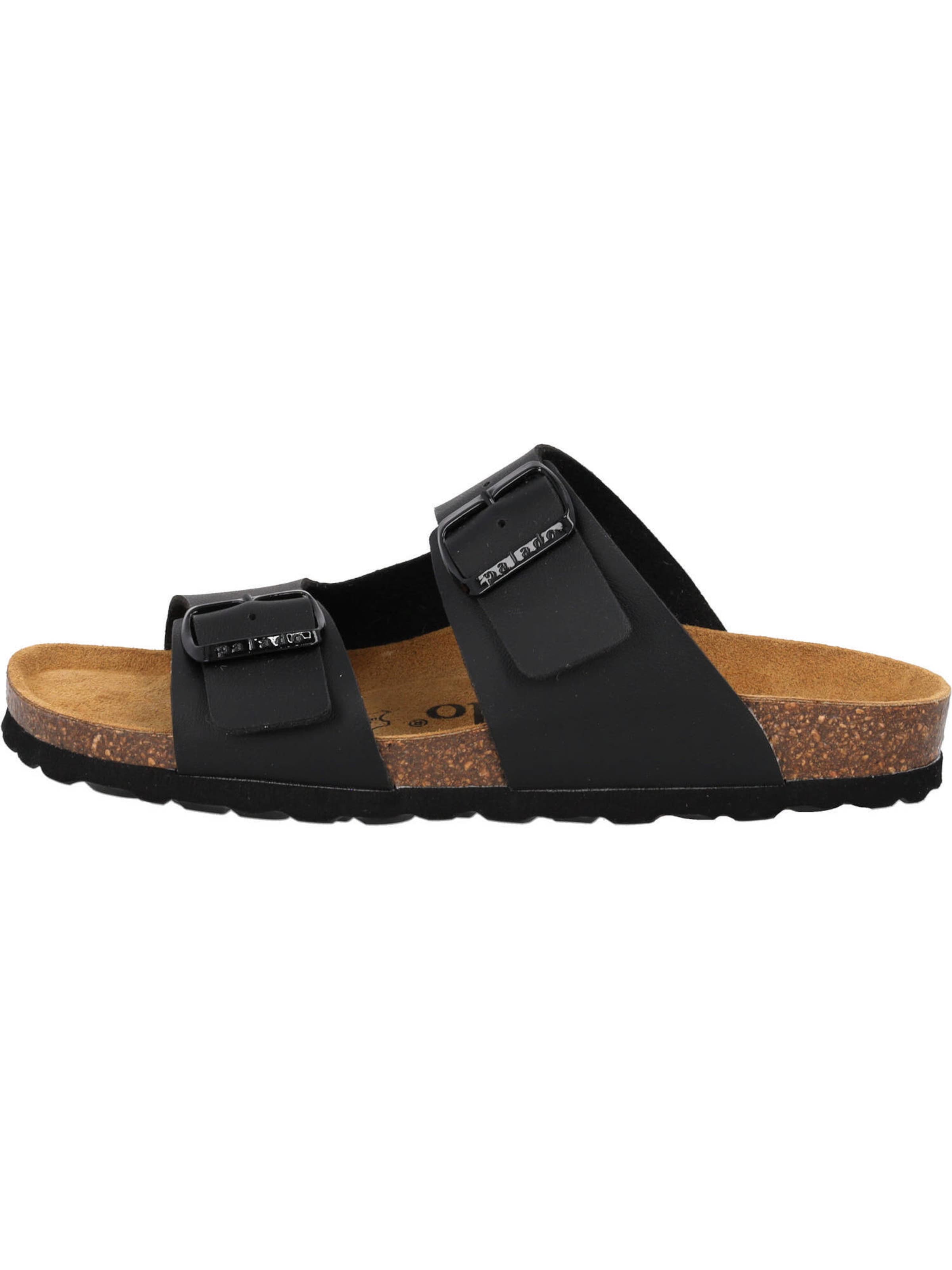 Palado Pantolette in Schwarz: Vorderseite